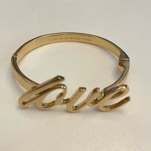 Kate Spade Love Gold Bangle Bracelet